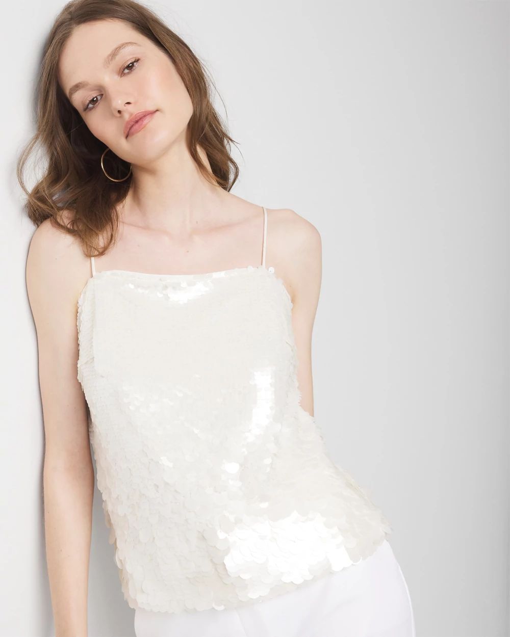 Sequin Mesh Camisole
