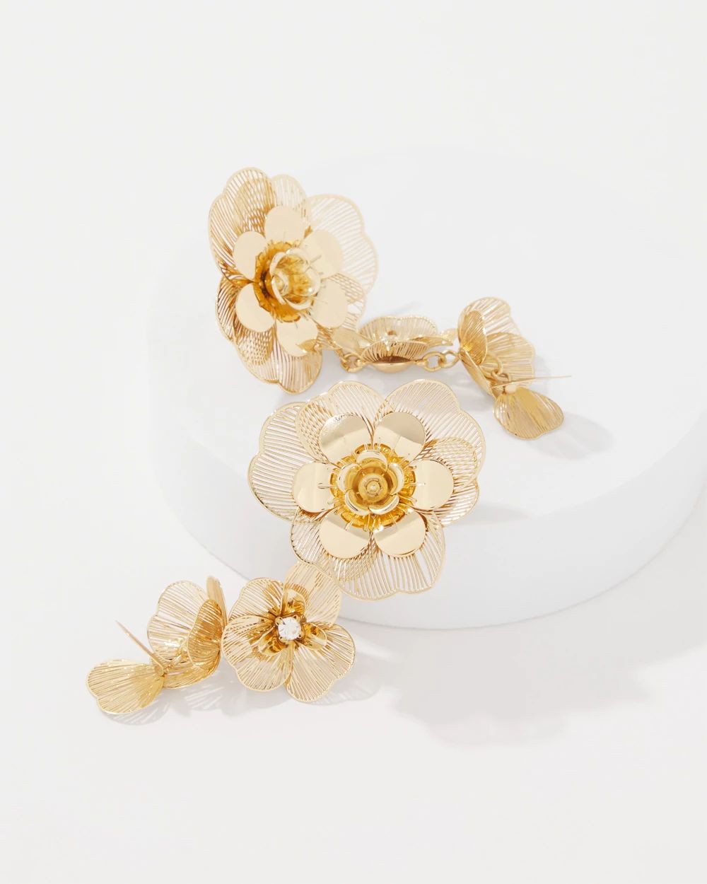 Floral Linear Earrings