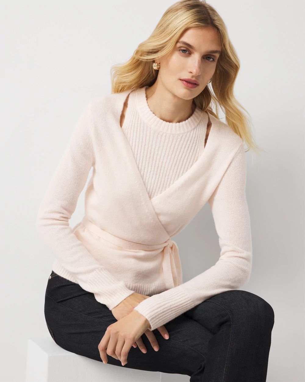 Two-in-One Wrap Cardigan