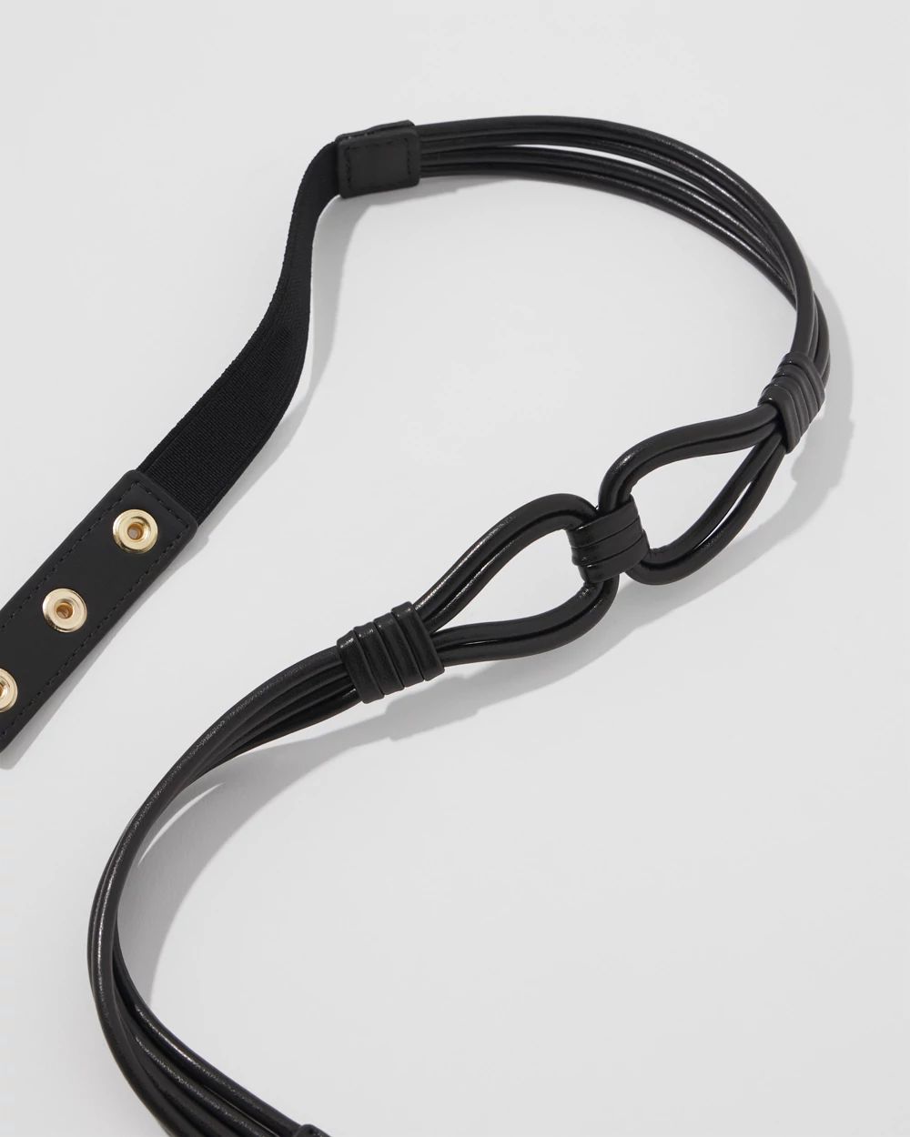 Knotted Skinny Stretch Belt