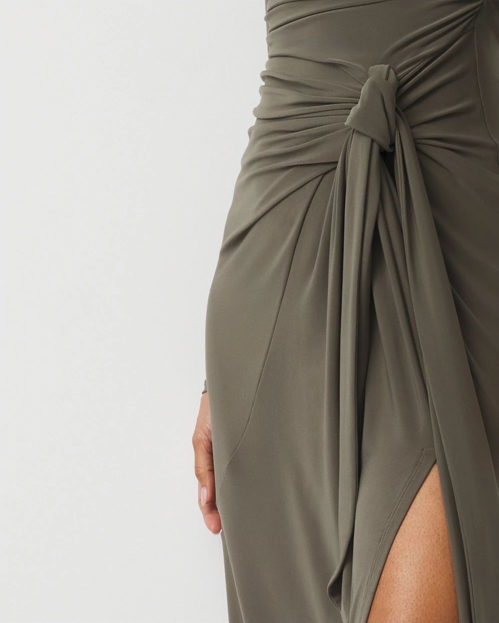 Petite Tie-Waist Midi Dress
