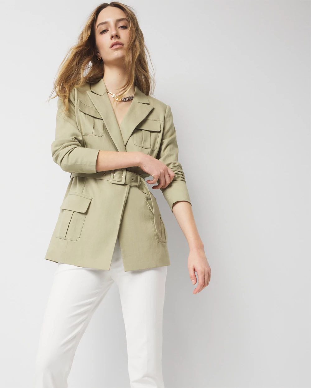 Belted Safari Jacket