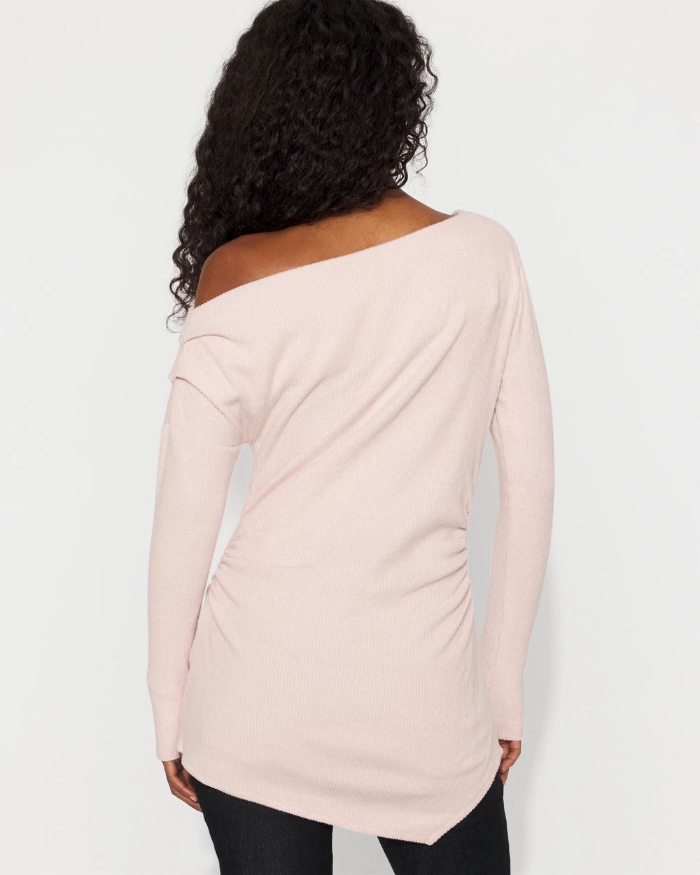Petite Off-The-Shoulder Snit Top