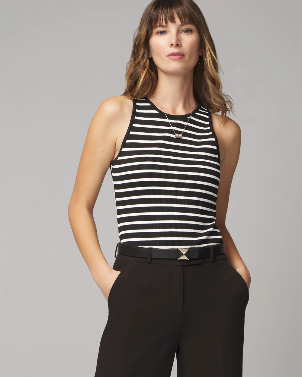 WHBM FORME™ Ribbed Stretch Tank