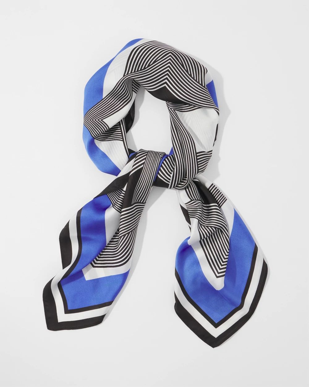 Geometric Print Square Scarf