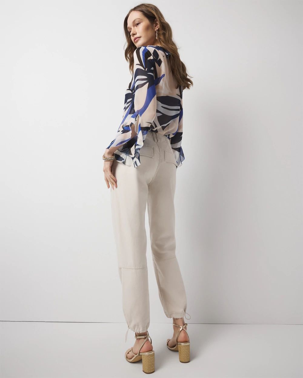 High-Rise Pret Relaxed Utility Ankle Pant