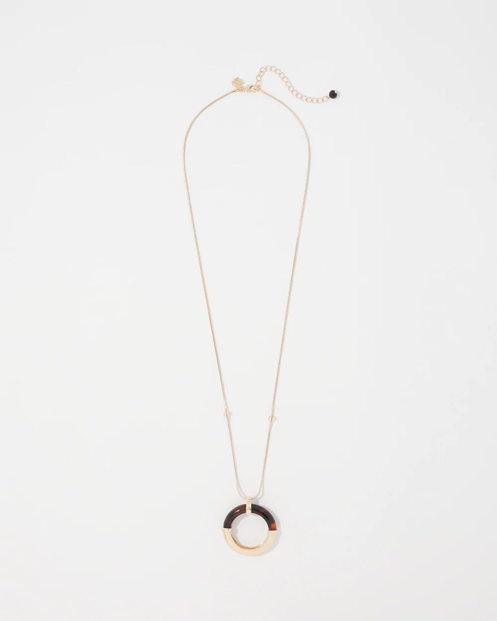 Gold and Tortoiseshell Ring Pendant