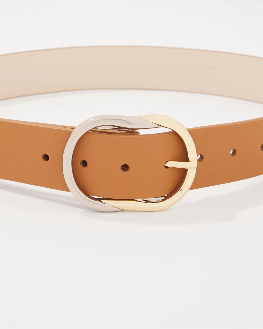 Mixed Metal Buckle Belt