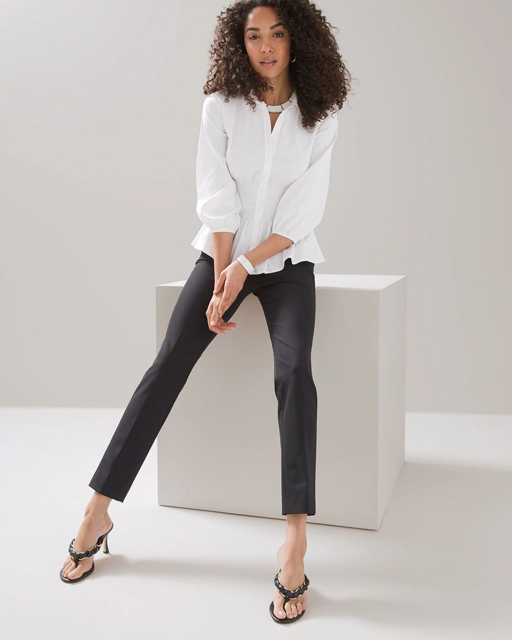 Mid-Rise Sublime Stretch Slim Ankle Pants