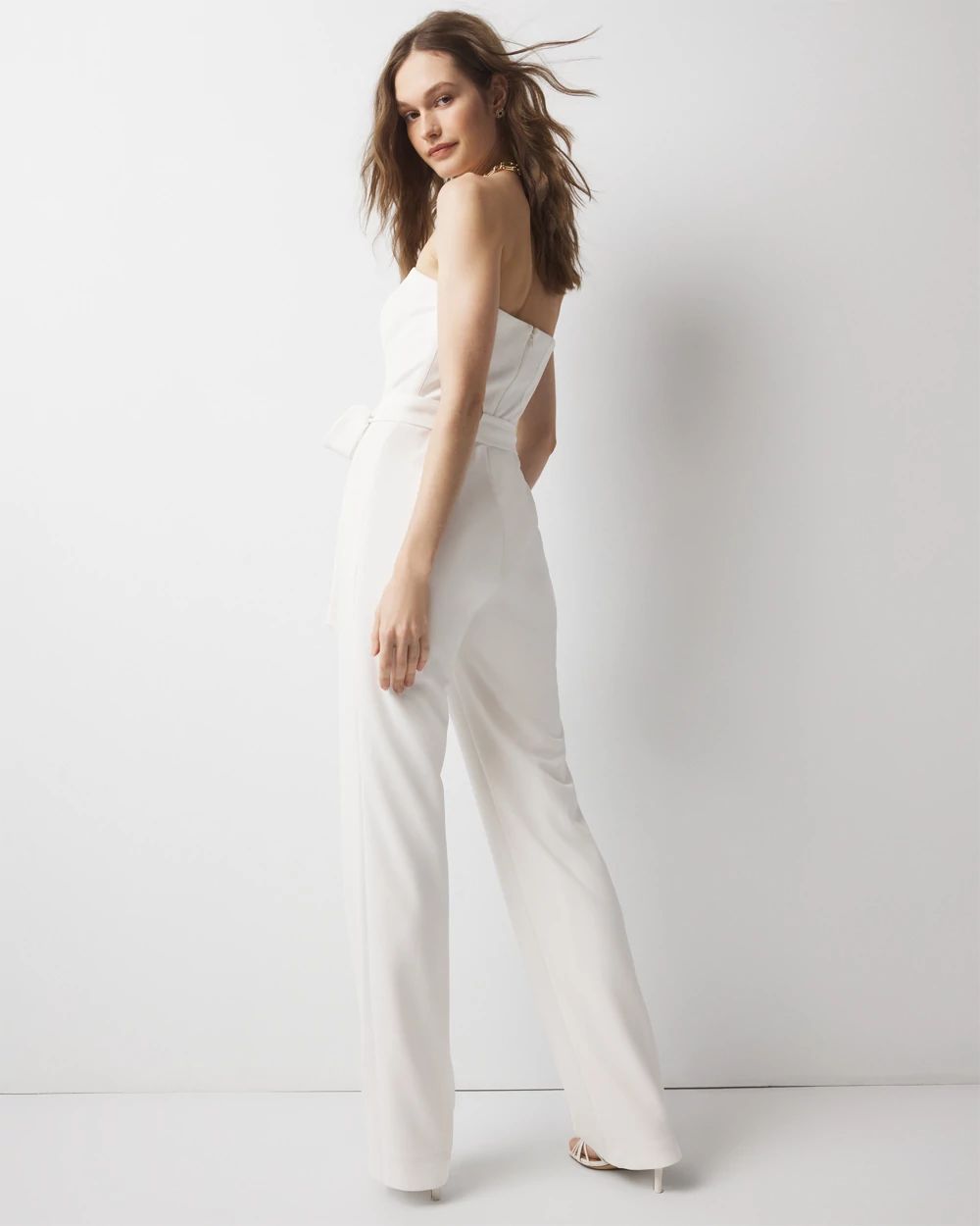 Strapless Wide Leg Jumpsuit