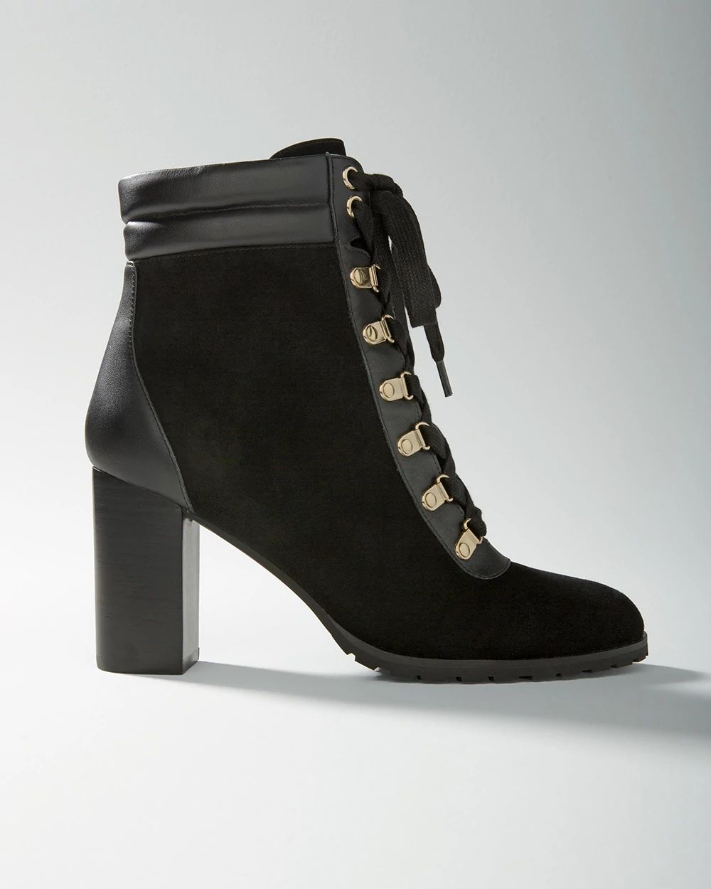 Mid-Heel Combat Boot