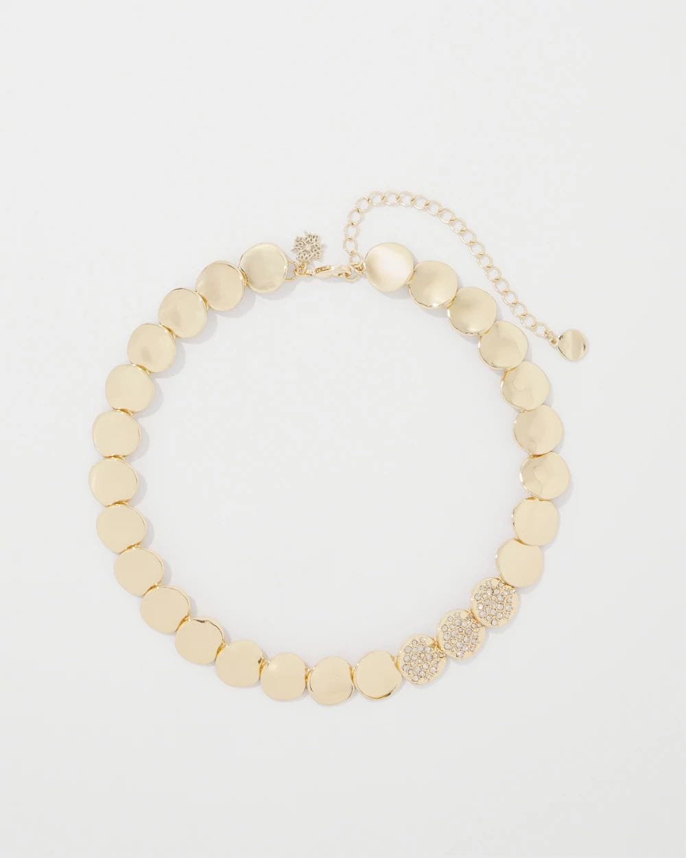 Pavé Discs Short Necklace