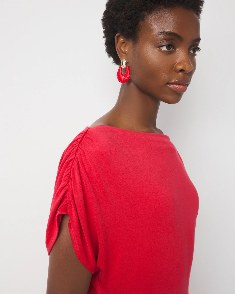 Asymmetric Ruched Top