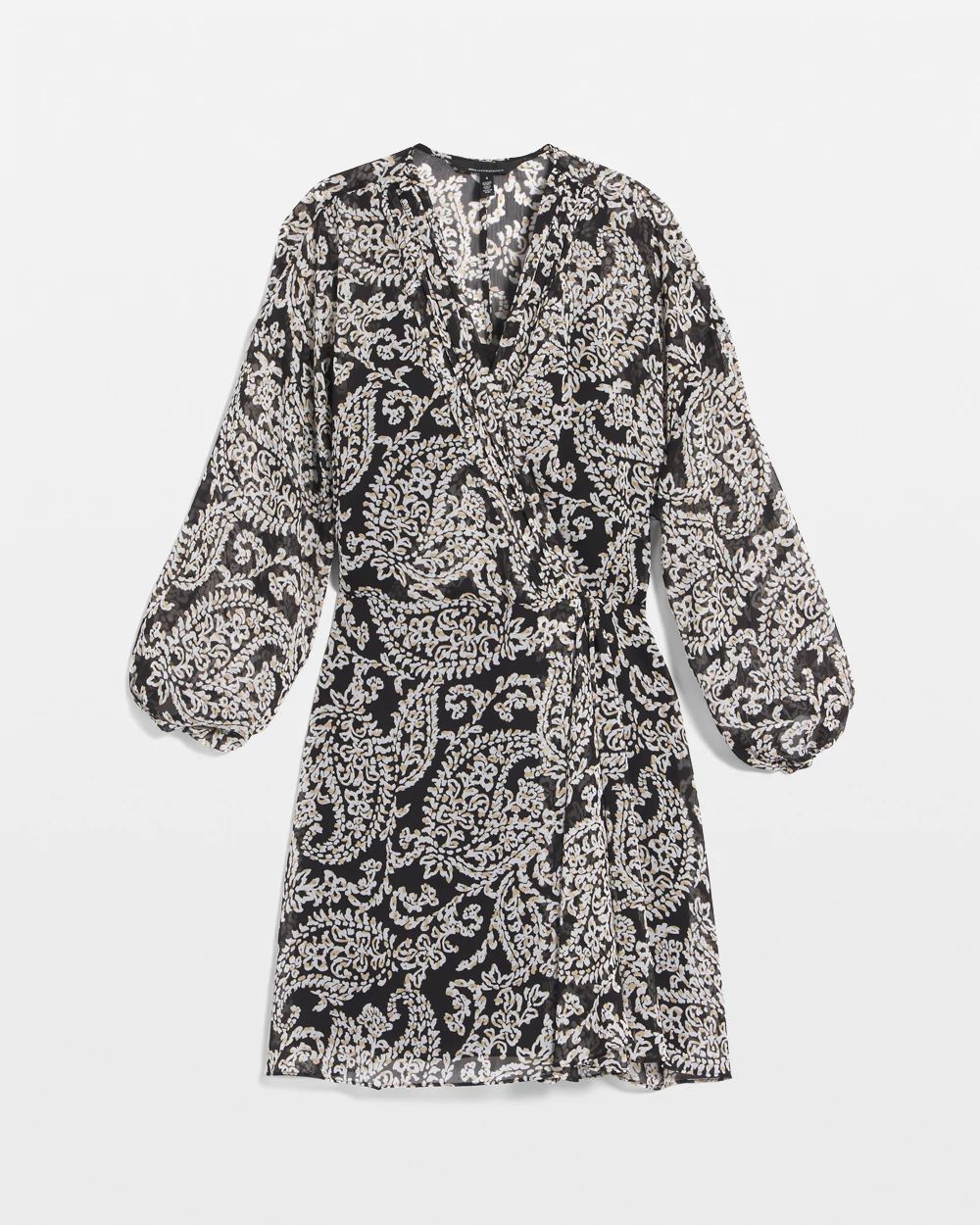 Petite Chiffon Surplice Mini Dress