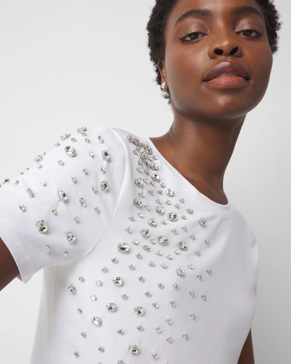 Embellished Crewneck Tee