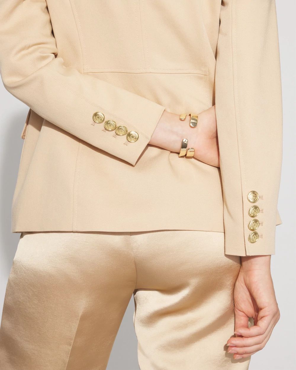 Double-Breasted Utility Blazer