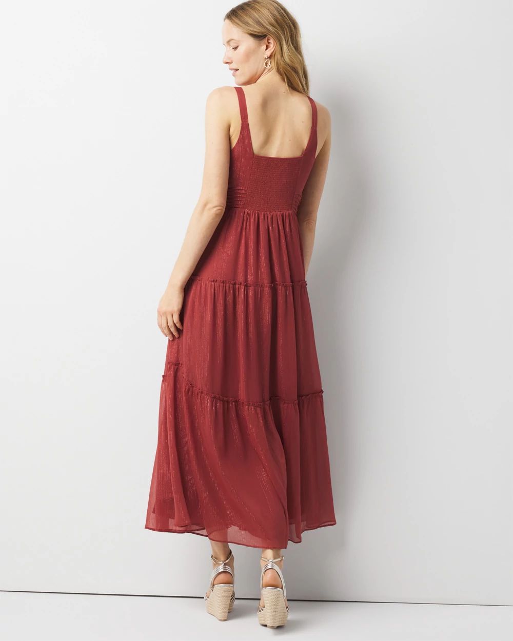 Lurex Midi Dress