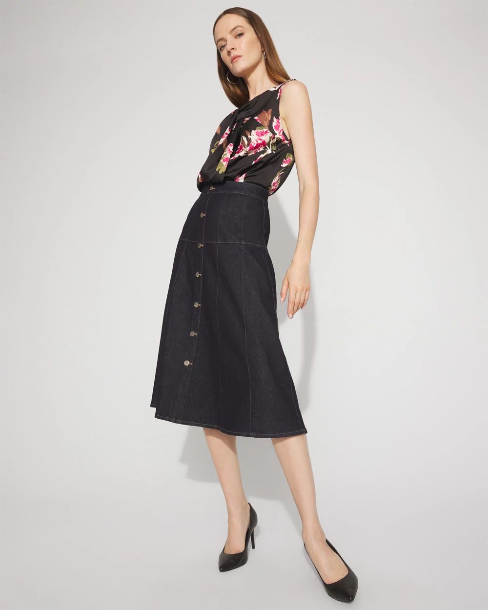 Satin Twist-Neck Shell