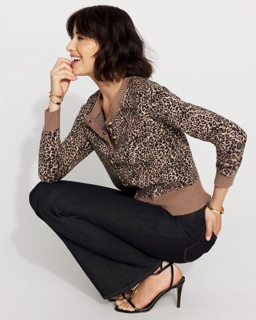 Leopard Cardigan Sweater