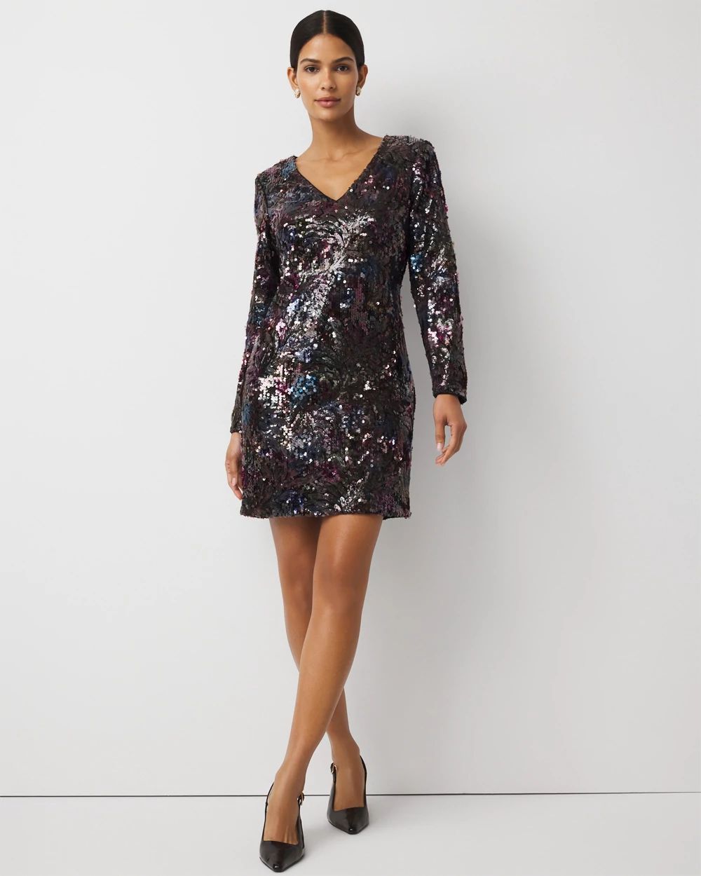 Petite Sequin Sheath Dress
