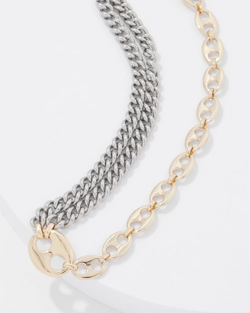 Gold + Silver Mariner Links Necklace