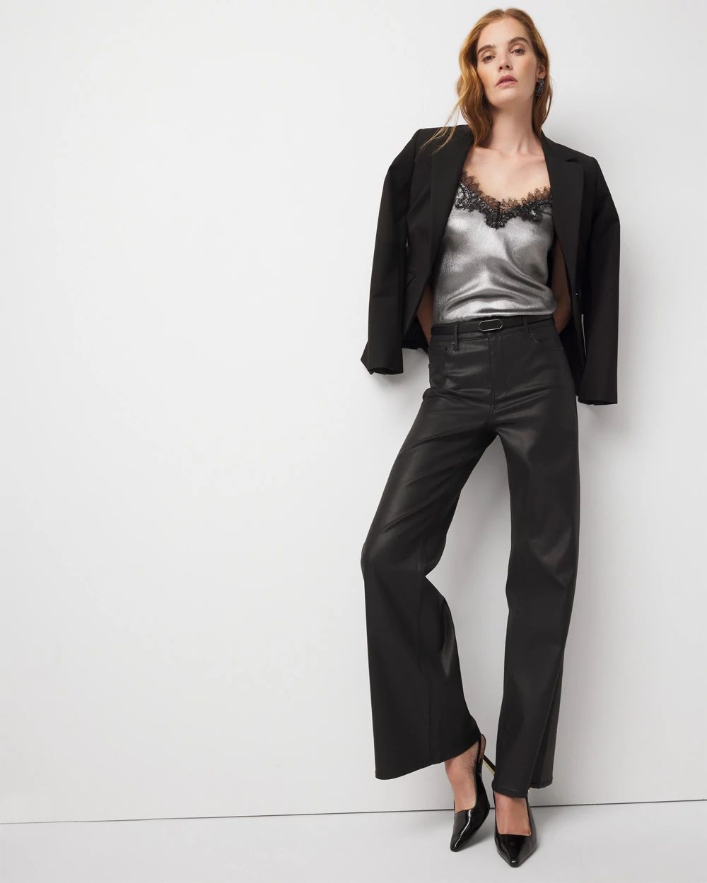 Lace Trim Satin Camisole