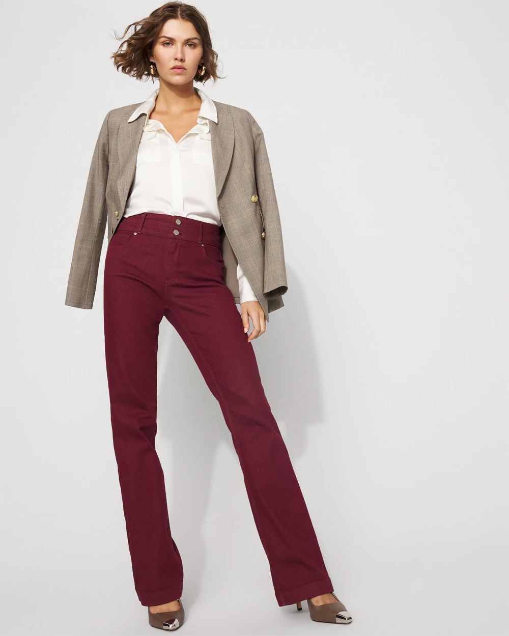 Extra High-Rise Double-Waist Trouser Jean
