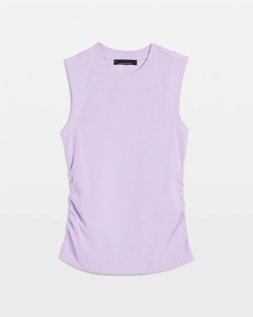 WHBM FORME™ Ribbed Stretch Ruched Side Tank