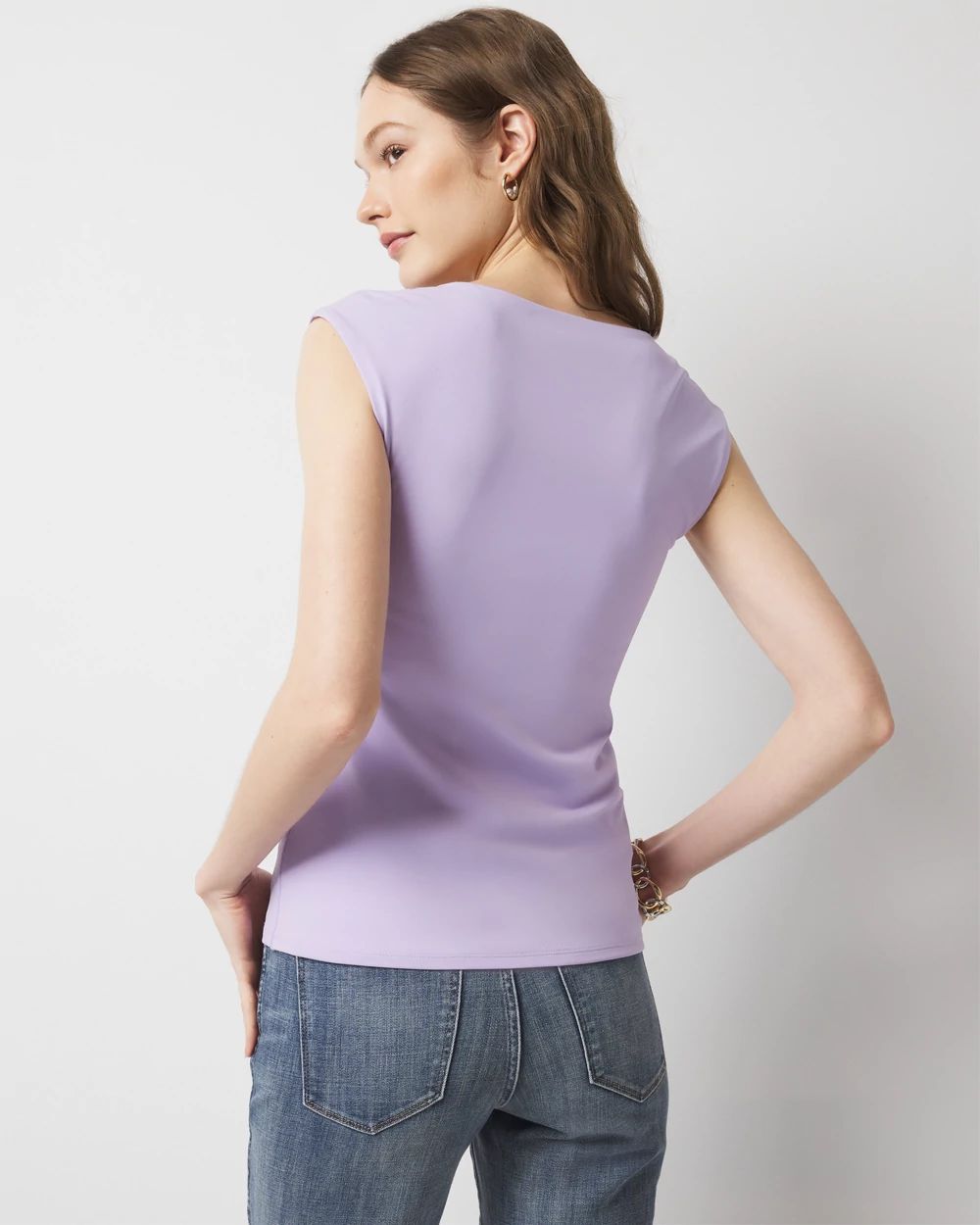 WHBM FORME™ All Ways Stretch Square Neck Top