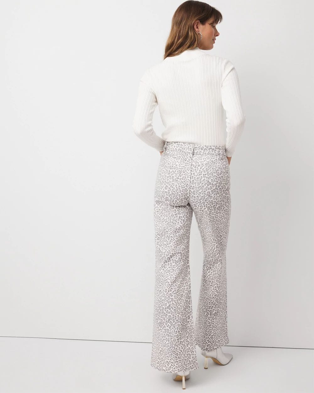 Leopard Extra High Rise Wide Leg Jean