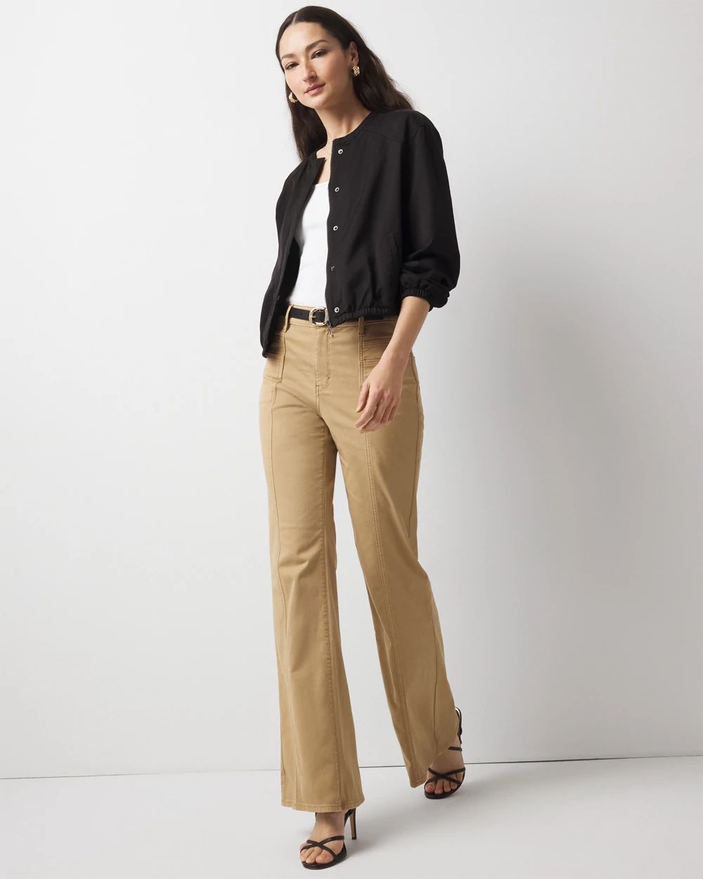 Washed Satin Bomber Jacket