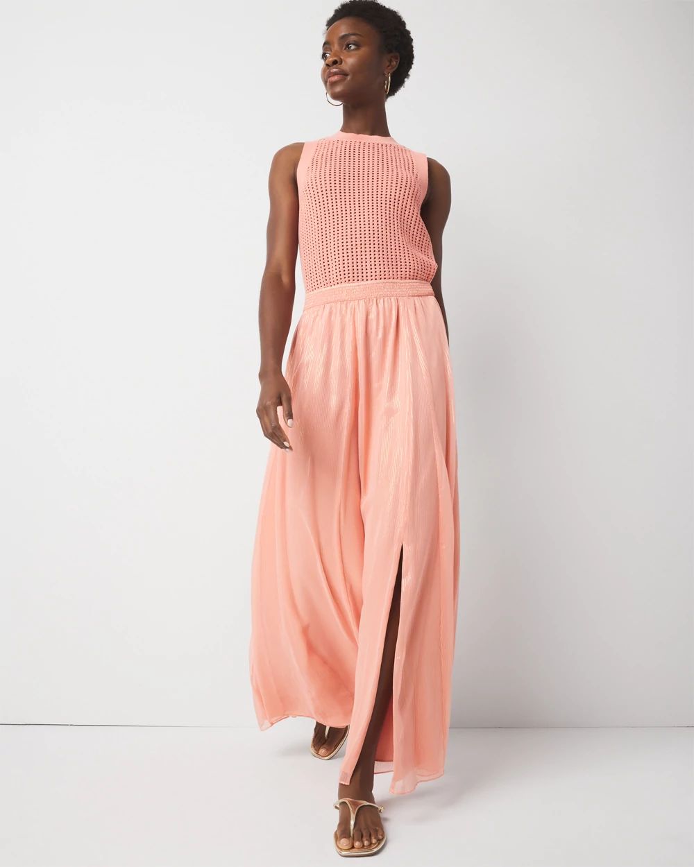 Chiffon A-Line Maxi Skirt