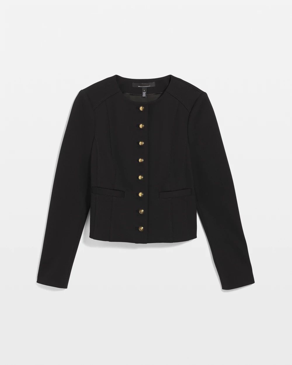 Cropped Luxe Stretch Jacket