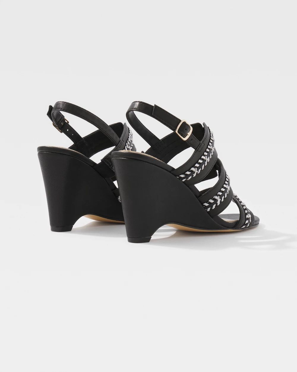 Raffia Whipstitch Wedge Sandal