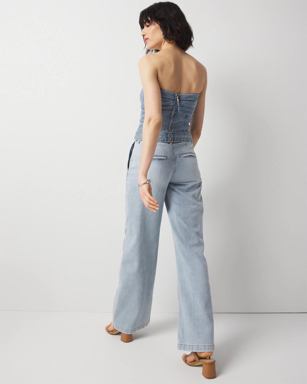 High-Rise Pleated Trouser Jean