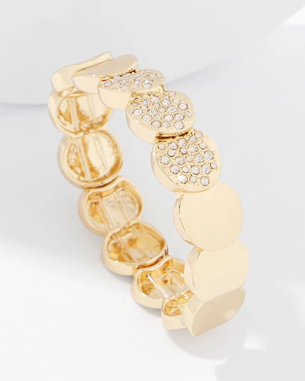 Pavé Discs Stretch Bracelet