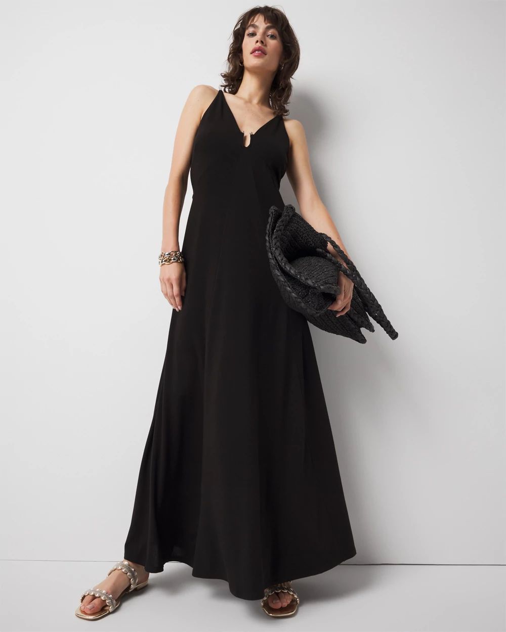 Hardware Jersey Maxi Dress
