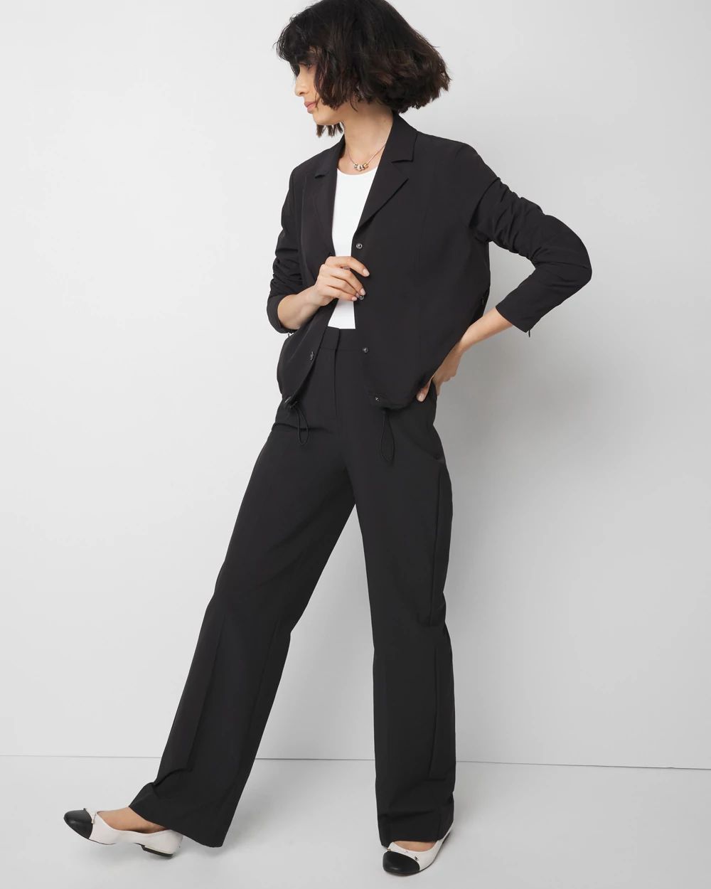 Drawcord Snap Button Jacket