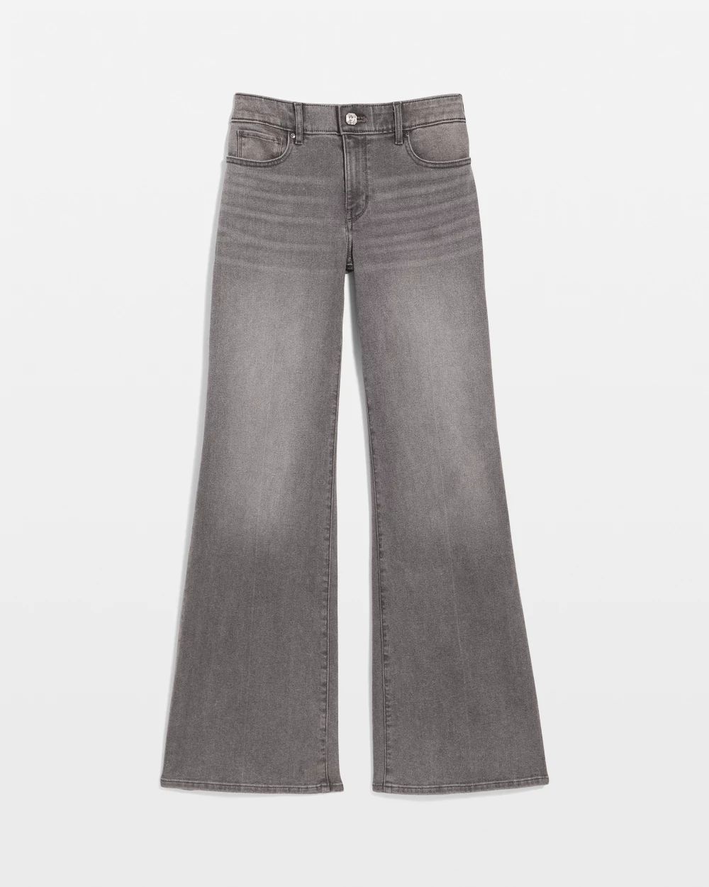 Petite Mid Rise Wide-Leg Jean