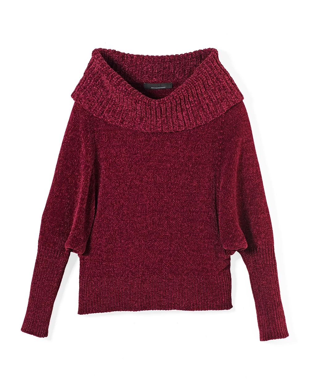 Cowl Neck Chenille Sweater