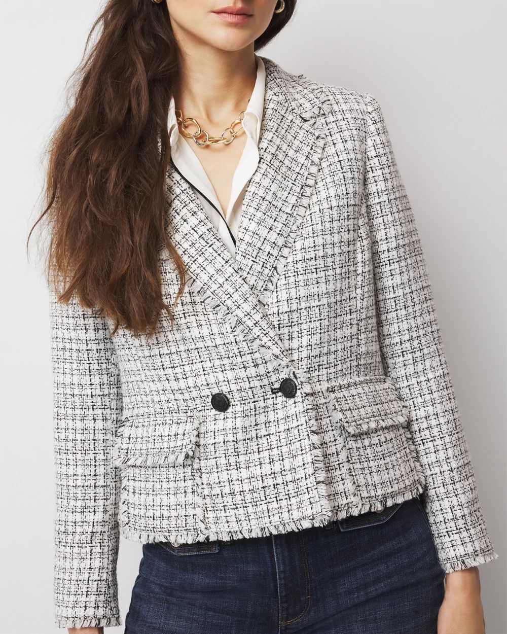 Cropped Tweed Jacket