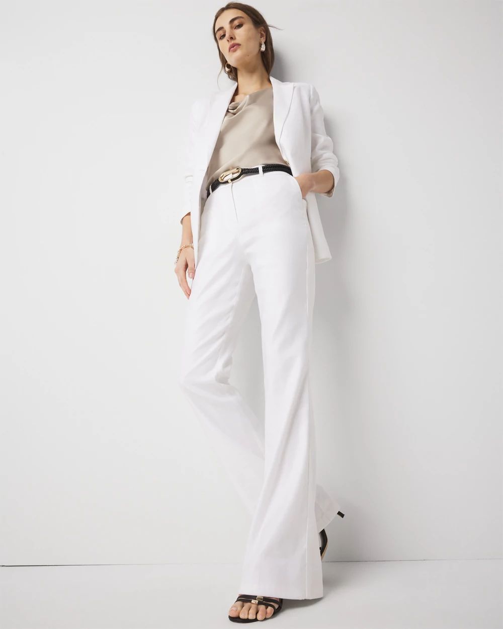 Linen Flare Trouser