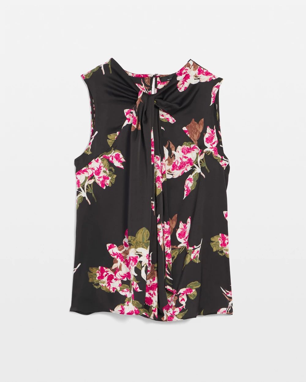 Satin Twist-Neck Shell