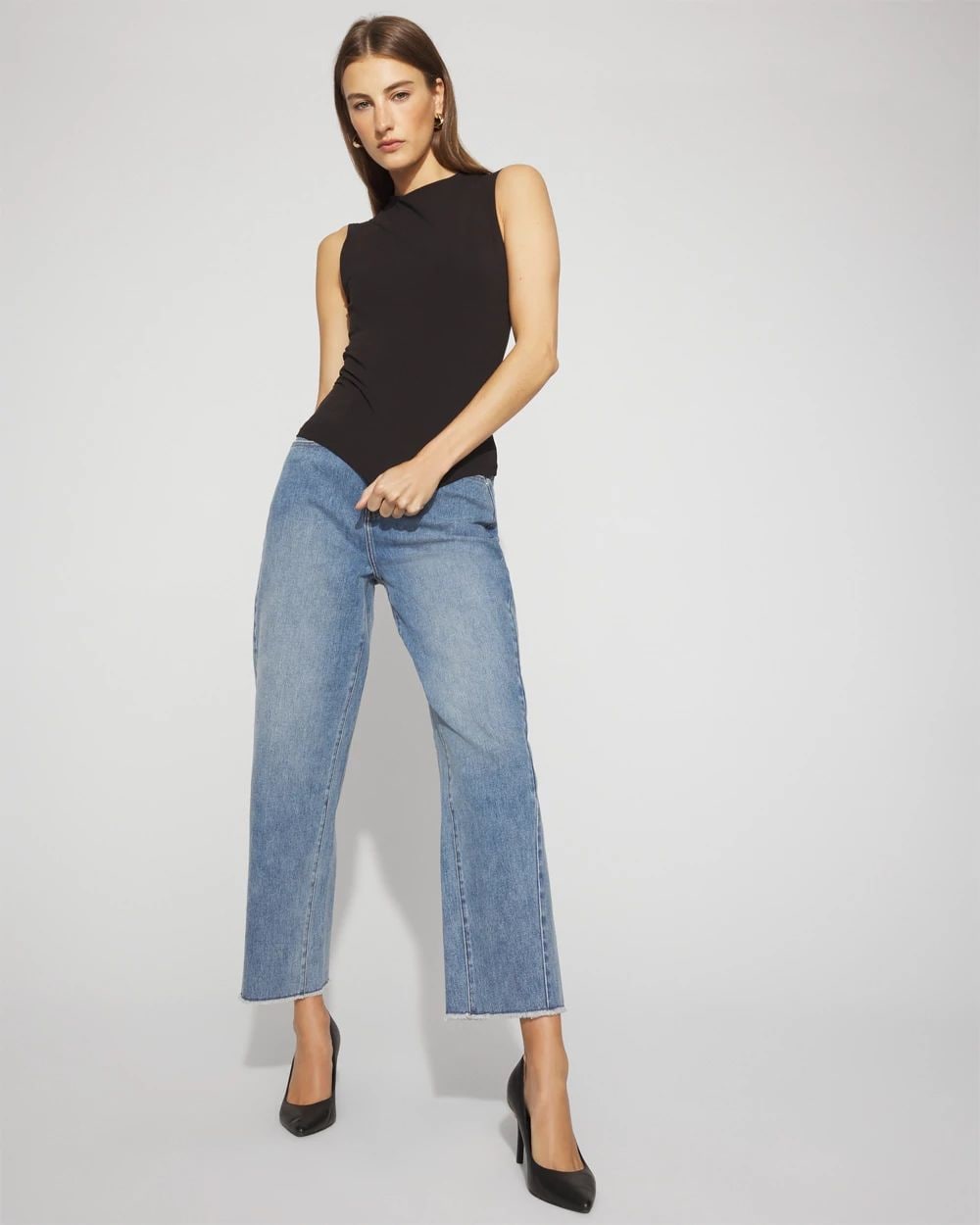 WHBM FORME™ All Ways Stretch High-Crewneck Tank Top