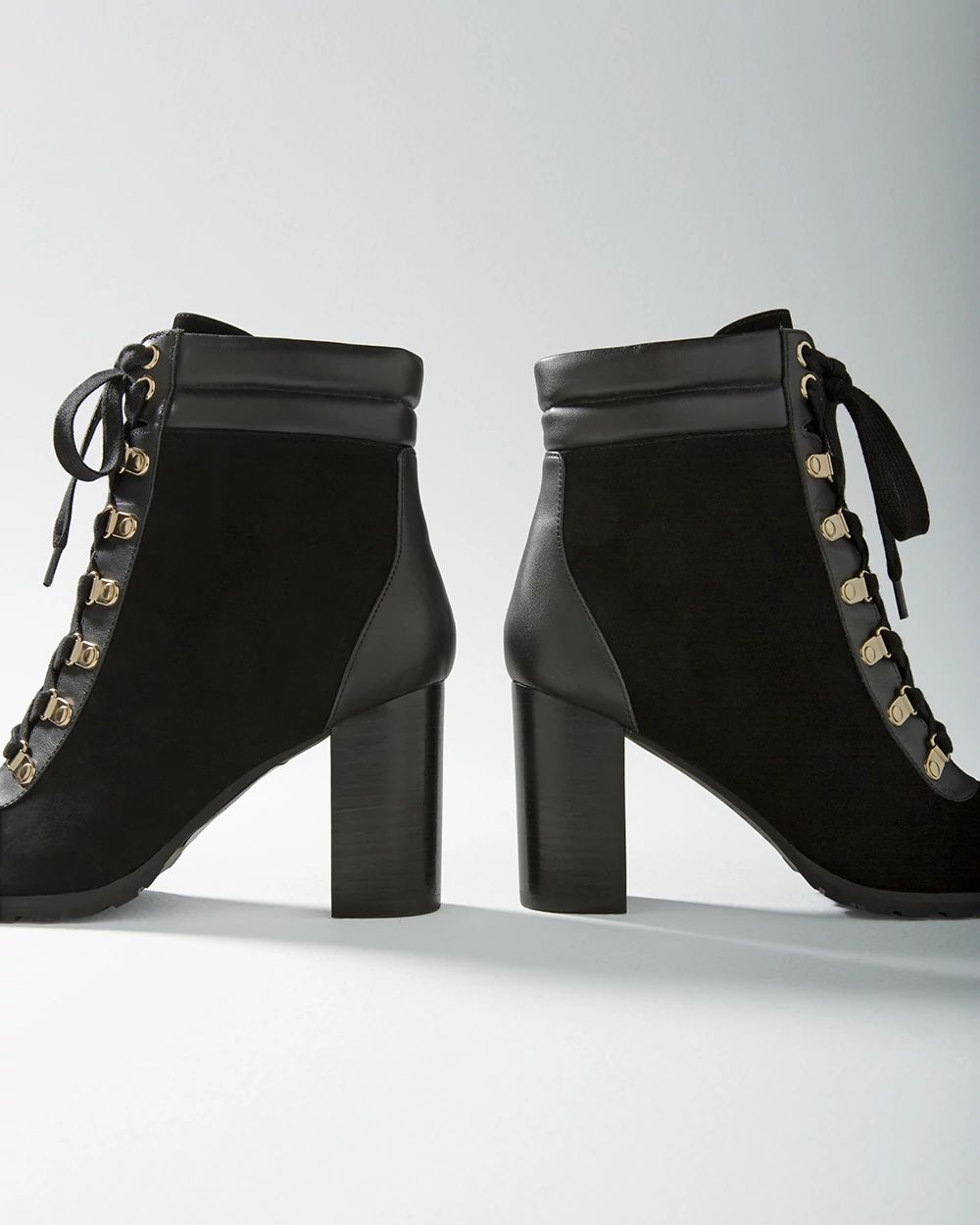 Mid-Heel Combat Boot