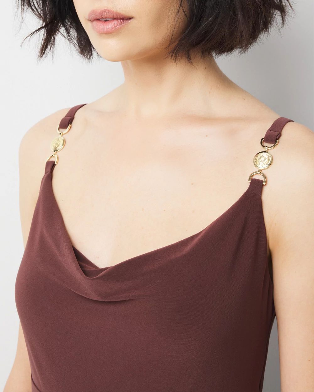 Cowl Neck Slip Dress