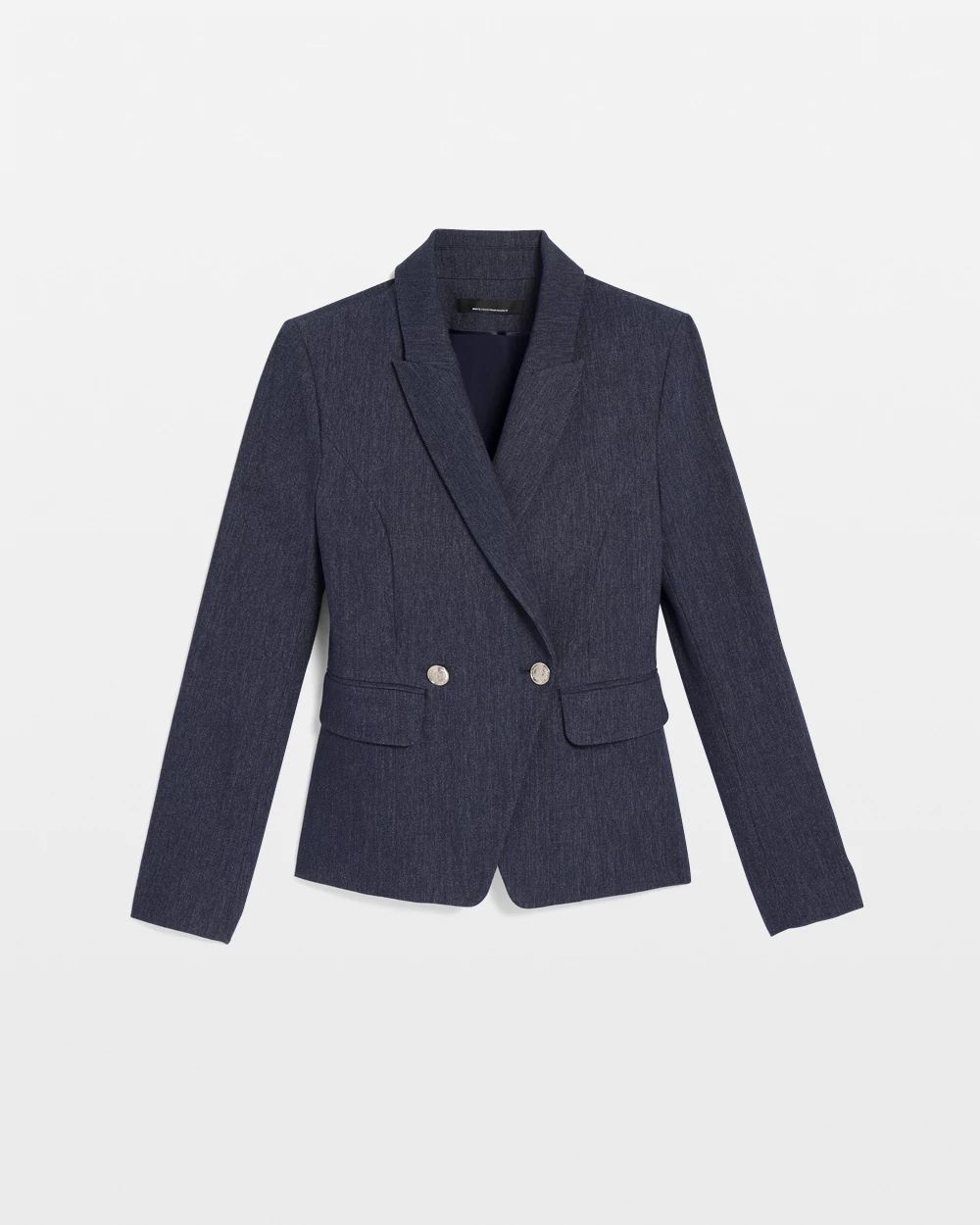 WHBM® Two-Button Denim-Look Studio Blazer