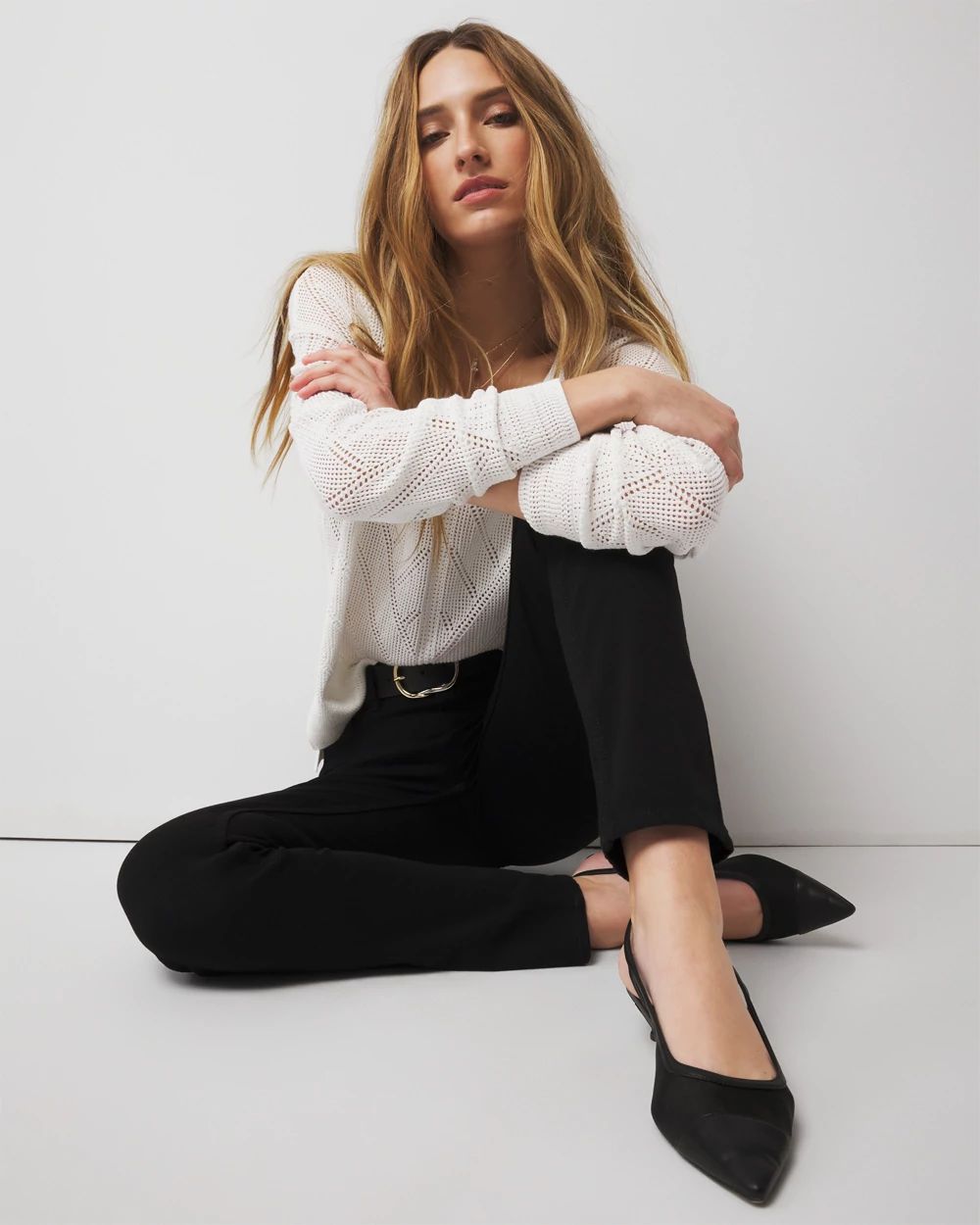 High-Rise Black Slim Jeans