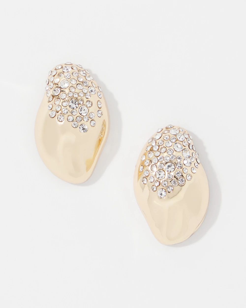 Dusted Pavé Stud Earrings