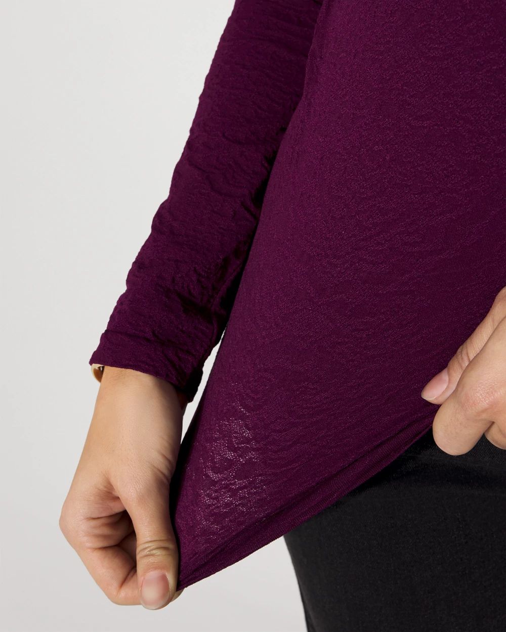 WHBM FORME™ Seamless Jacquard Scoop Neck Tee